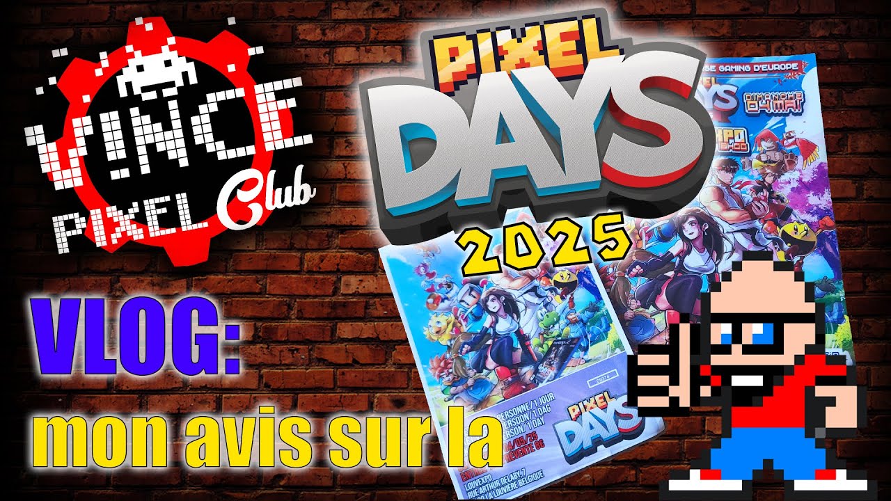 PIXEL DAYS 2025 on y était! VLOG découverte #retrogaming #pixelday #vincepixelclub