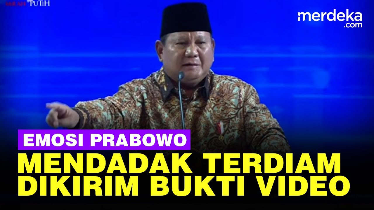 Dikirimi Bukti Video, Prabowo Emosi Mendadak Terdiam Langsung Beri Perintah Anak Buah