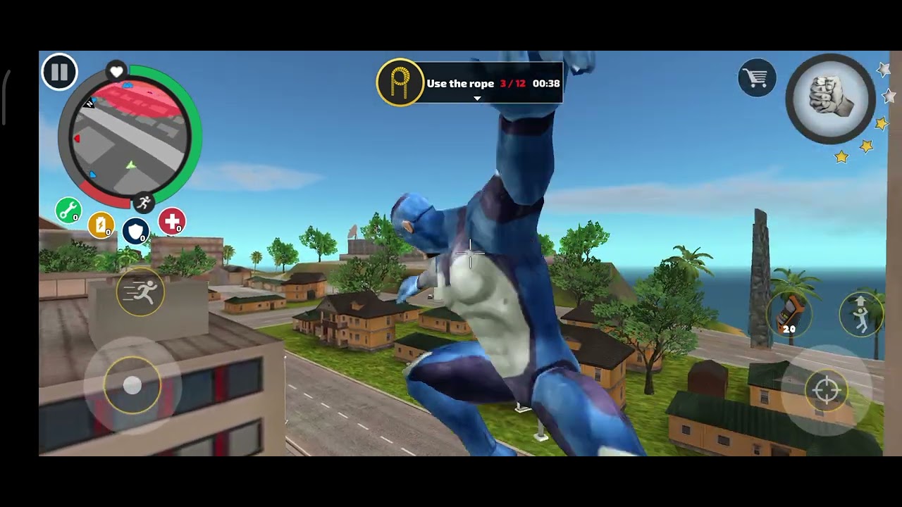 Rope Hero vice town gameplay video like and subscribe