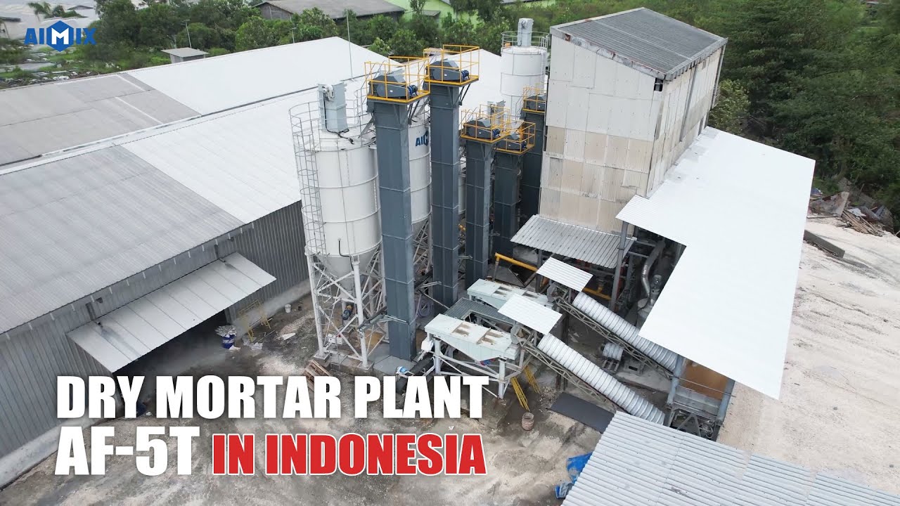 AIMIX AF-5T Dry Mortar Plant in Indonesia | Efficient Production & Application