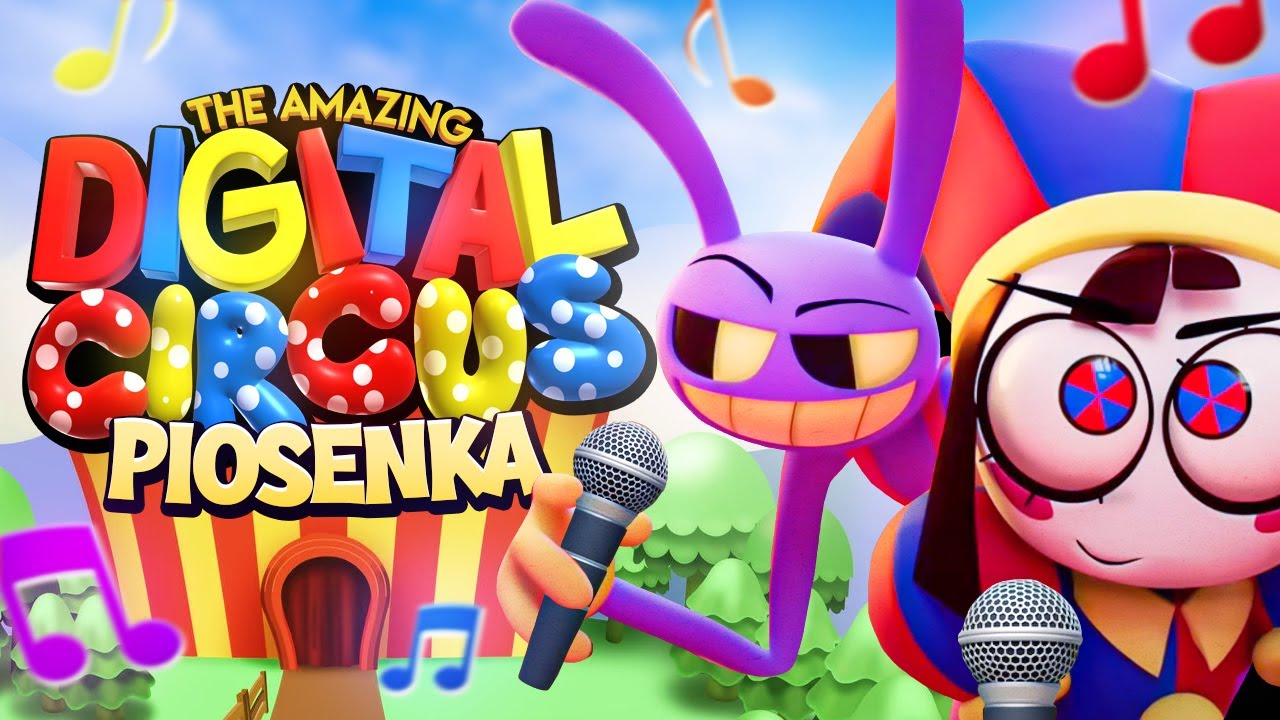 ♫ OBŁĘDNY CYFROWY CYRK *PIOSENKA* - &bdquo;POMNI + JAX = ❤️