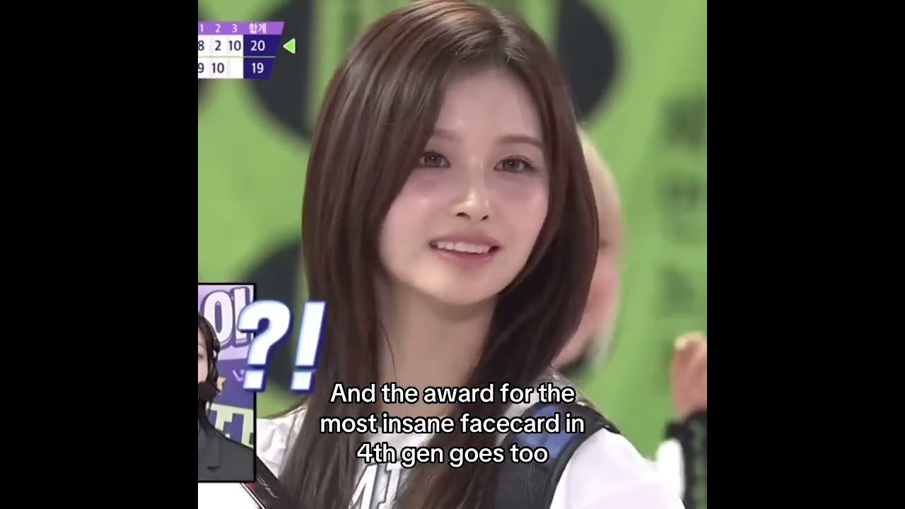 Sullyoon and her face card 