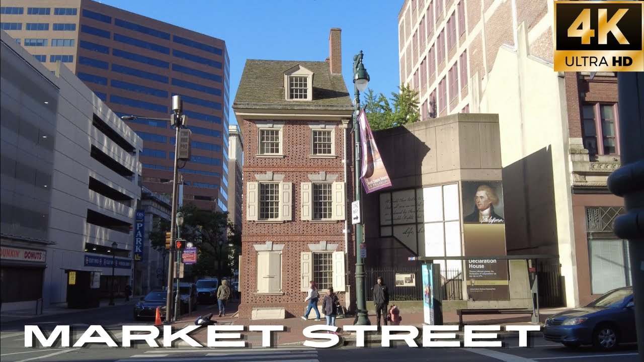 Walking Philly&rsquo;s Market Street from City Hall to Independence Hall | Philadelphia Walking Tour [4K]