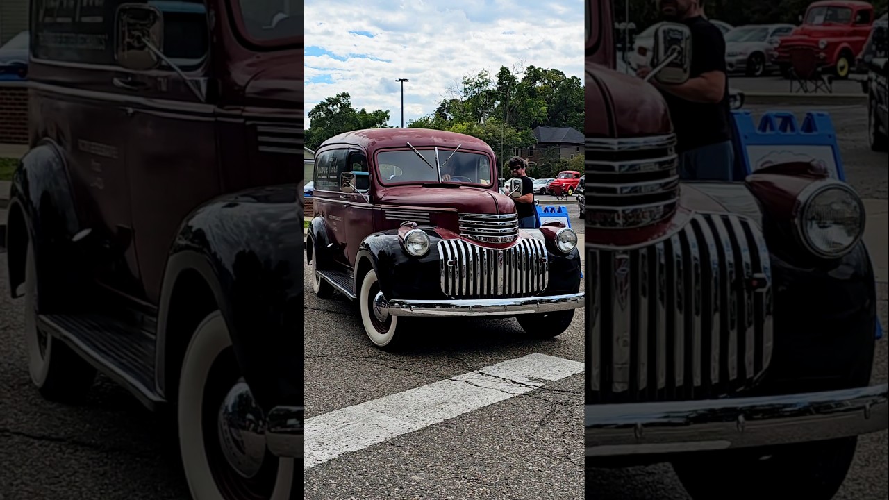 1946 Chevrolet Panel Truck Drive By Engine Sound Rockin Rods n' Rochester 2024