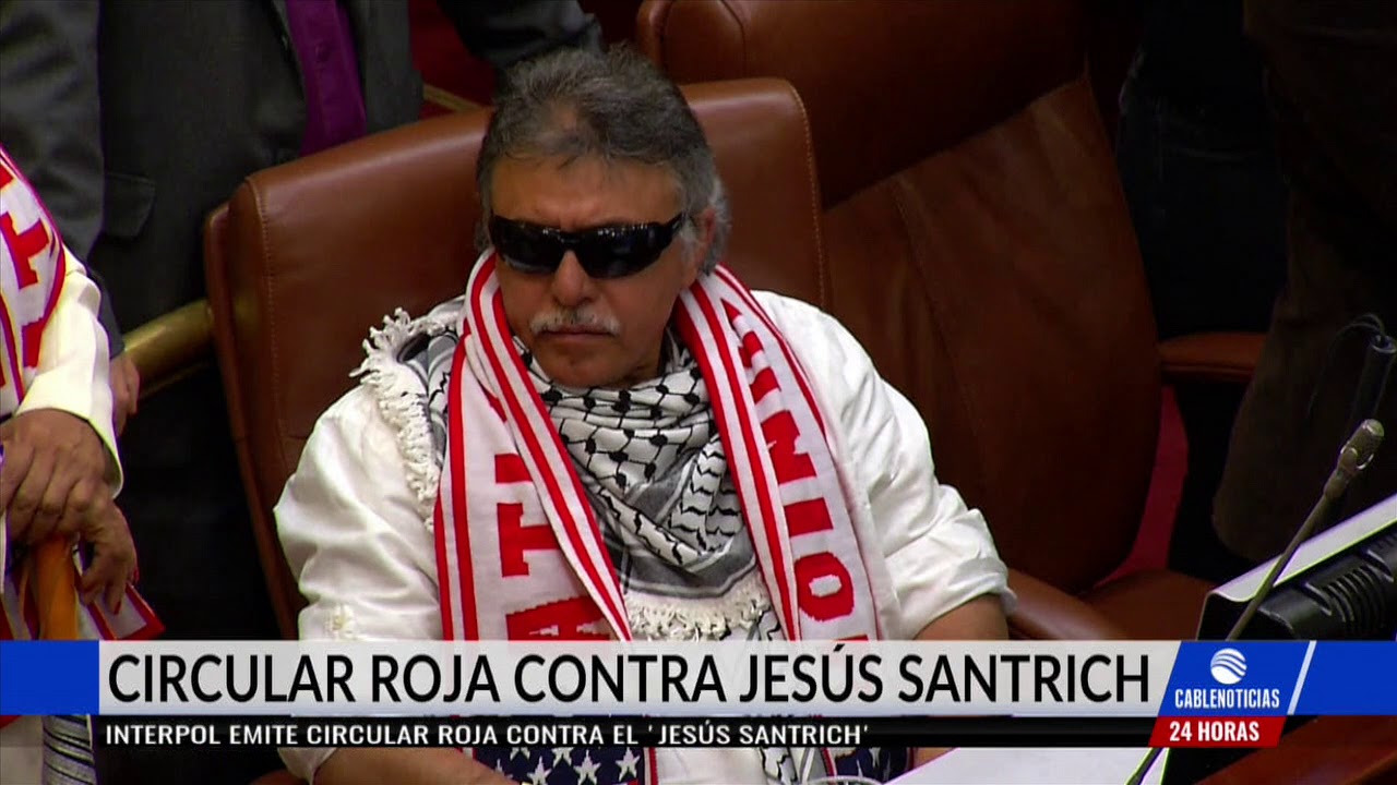 Interpol emite circular roja contra el exjefe guerrillero 'Jes&uacute;s Santrich'