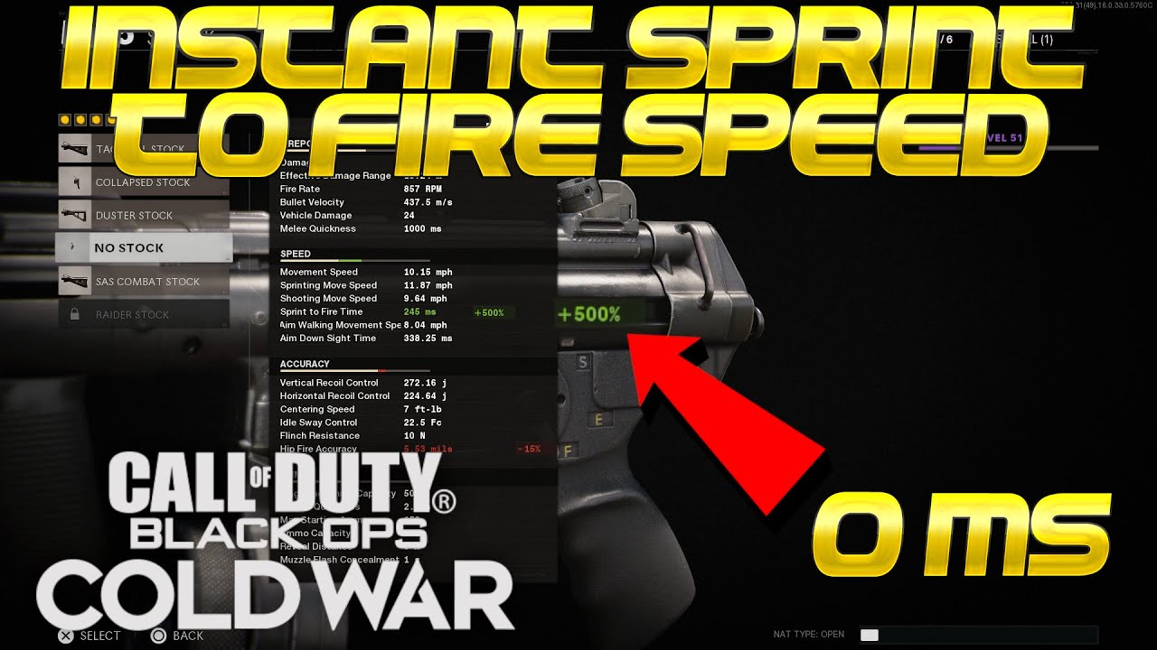 Black Ops : Cold War - This EXPLOIT Is GAMEBREAKING! INSTANT Sprint To Fire Speed Semtex Glitch!