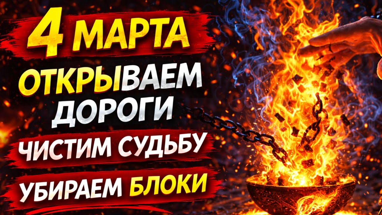 🔥 4 МАРТА! Открываем Все Дороги Судьбы — Ритуал Стихии Огня