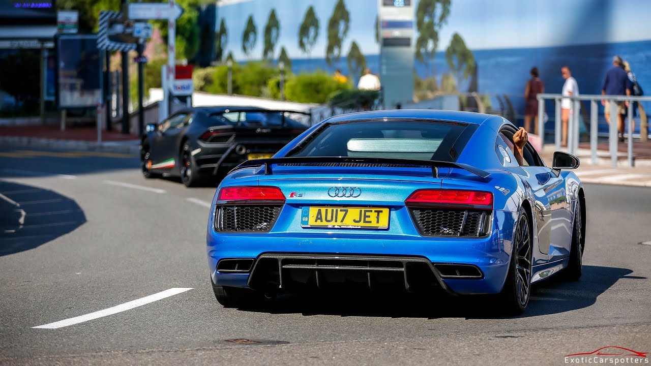 Audi R8 V10 Plus w/ Capristo Exhaust - LOUD Accelerations, Downshifts & Crackles !