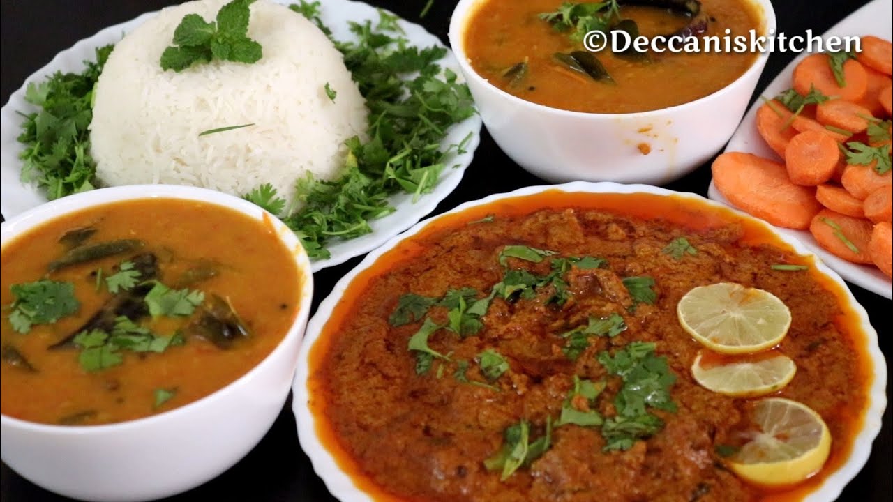 Khatti Dal & Pasinde (Hyderabadi Special Lunch/Dinner)