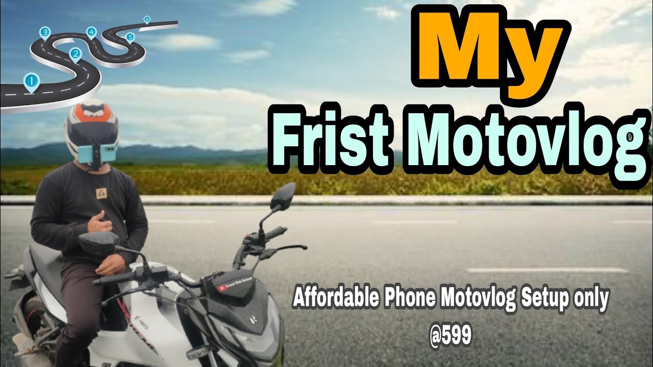 My First Motovlog |Mobile Phone Used One plus Nord2 |How to mount mobile on helmet |Affordable Setup
