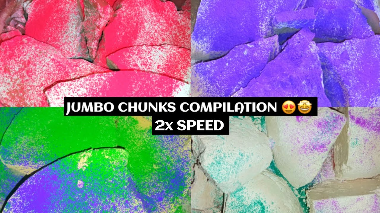 2x Speed Jumbo Chunks Compilation 💥 Massive Dusty Crush ASMR