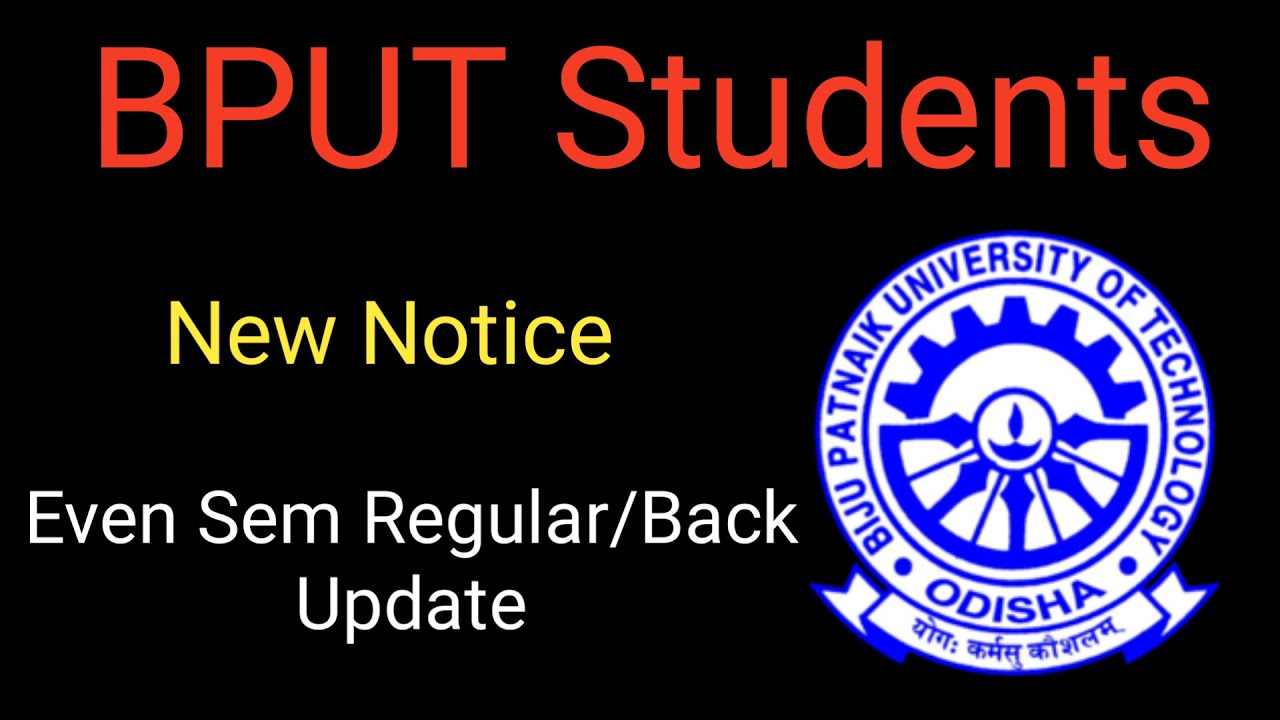 BPUT New Notice For Even Semester Back/Regular | 4th, 6th, 8th,10th Sem CAT TECH N EDUCATION |#bput