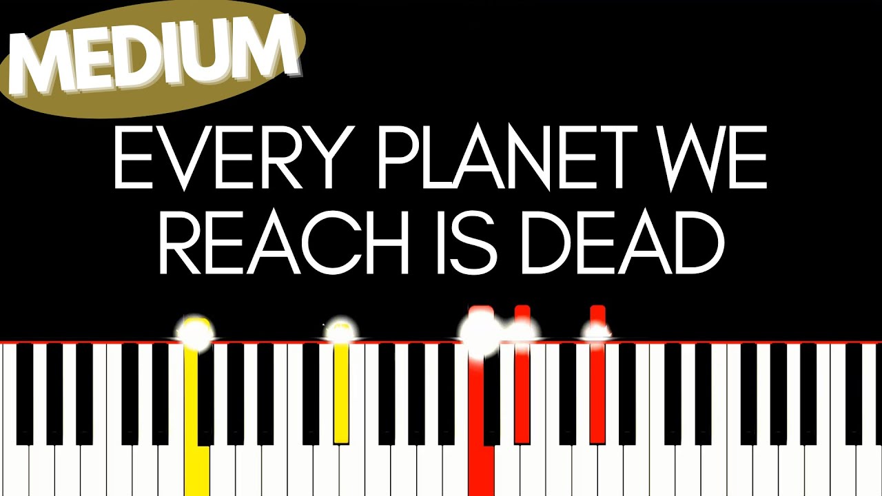 Gorillaz - Every Planet We Reach Is Dead | Medium Piano tutorial