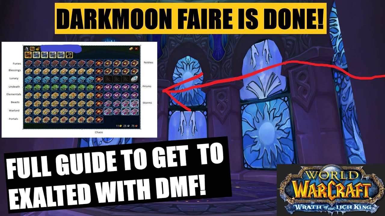 How to get EXALTED with the ' Darkmoon Faire ' Rep for the INSANE Title (FULL GUIDE) - WOTLK CLASSIC
