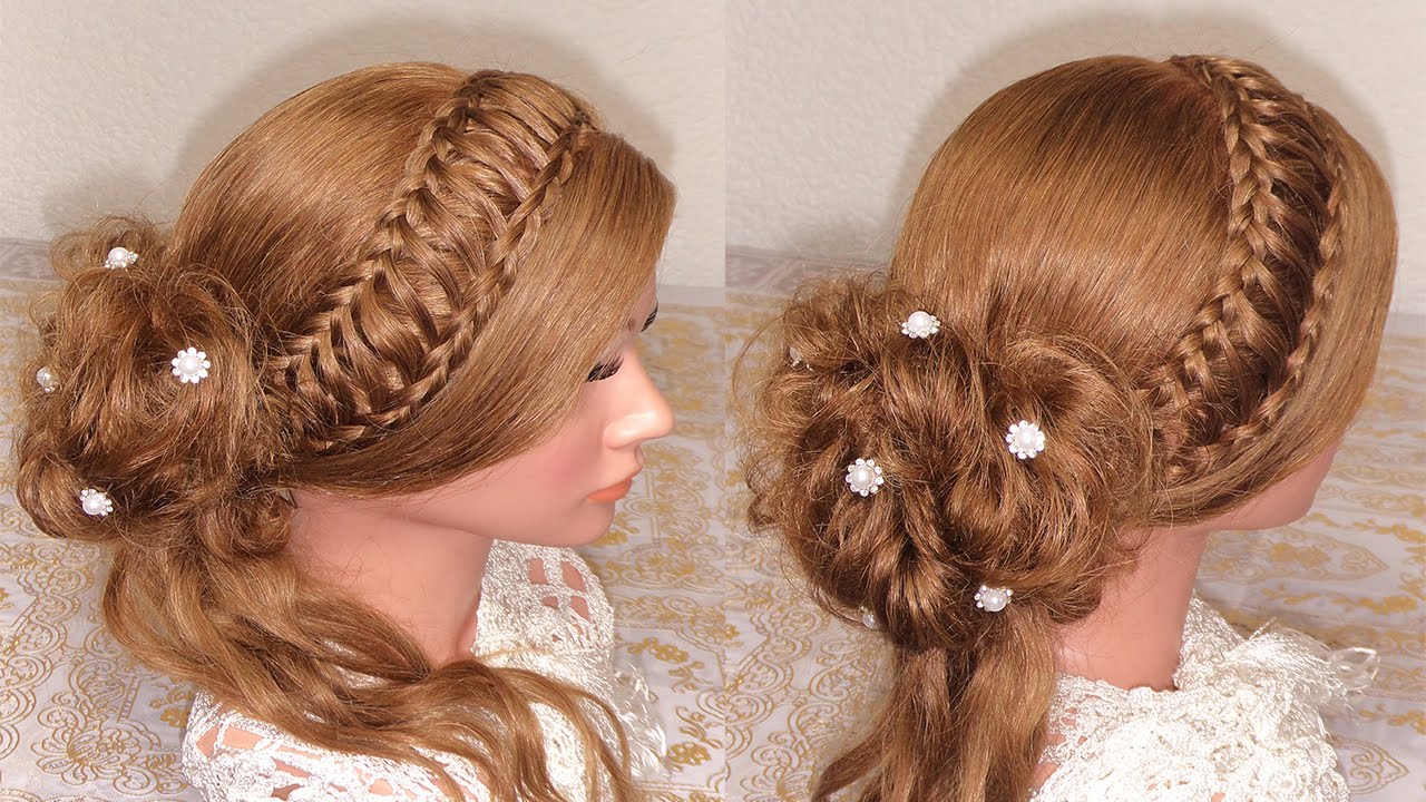Peinado Recogido  Elegante  | Recogidos con trenzas | Recogidos faciles y bonitos