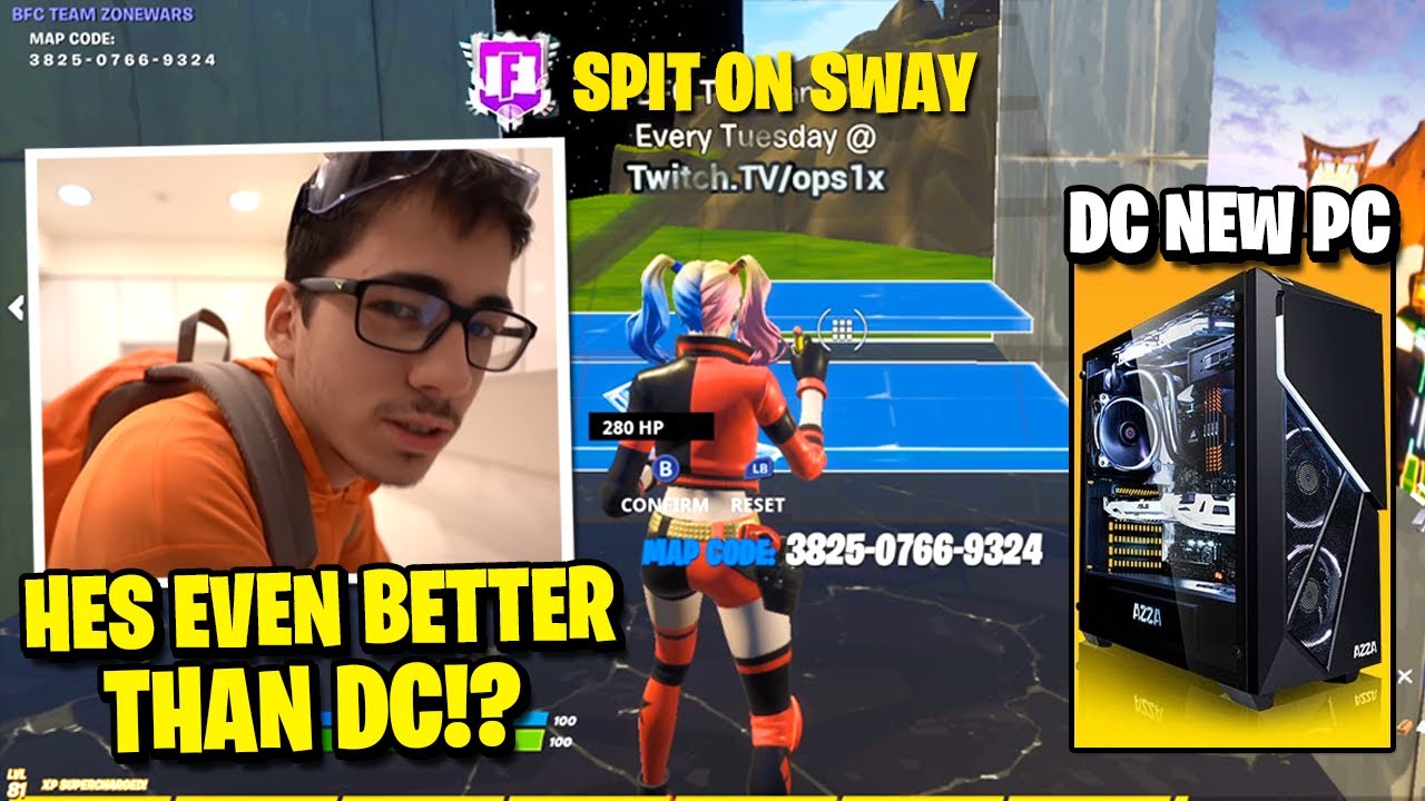 DC on NEW PC TEAM UP SWAY GOES FULL *TRYHARD* MODE & Still Couldnt Beat This Guy!