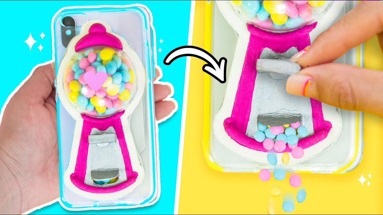 TRANSFORMA tu FUNDA en MÁQUINA DE CHICLES ¡FUNCIONA! 😱✎ Craftingeek
