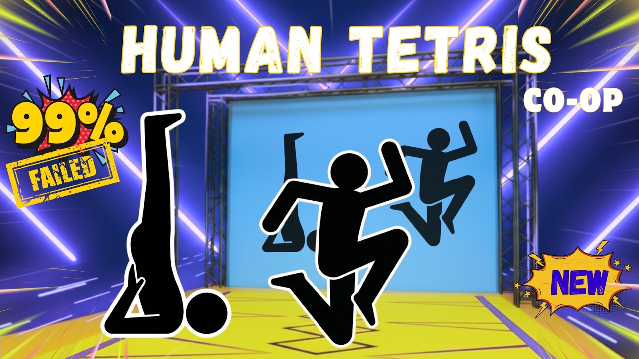 HUMAN TETRIS CO OP 👯‍♂️ 2 игрока Высококачественная, захватывающая, интерактивная разминка, вирус...