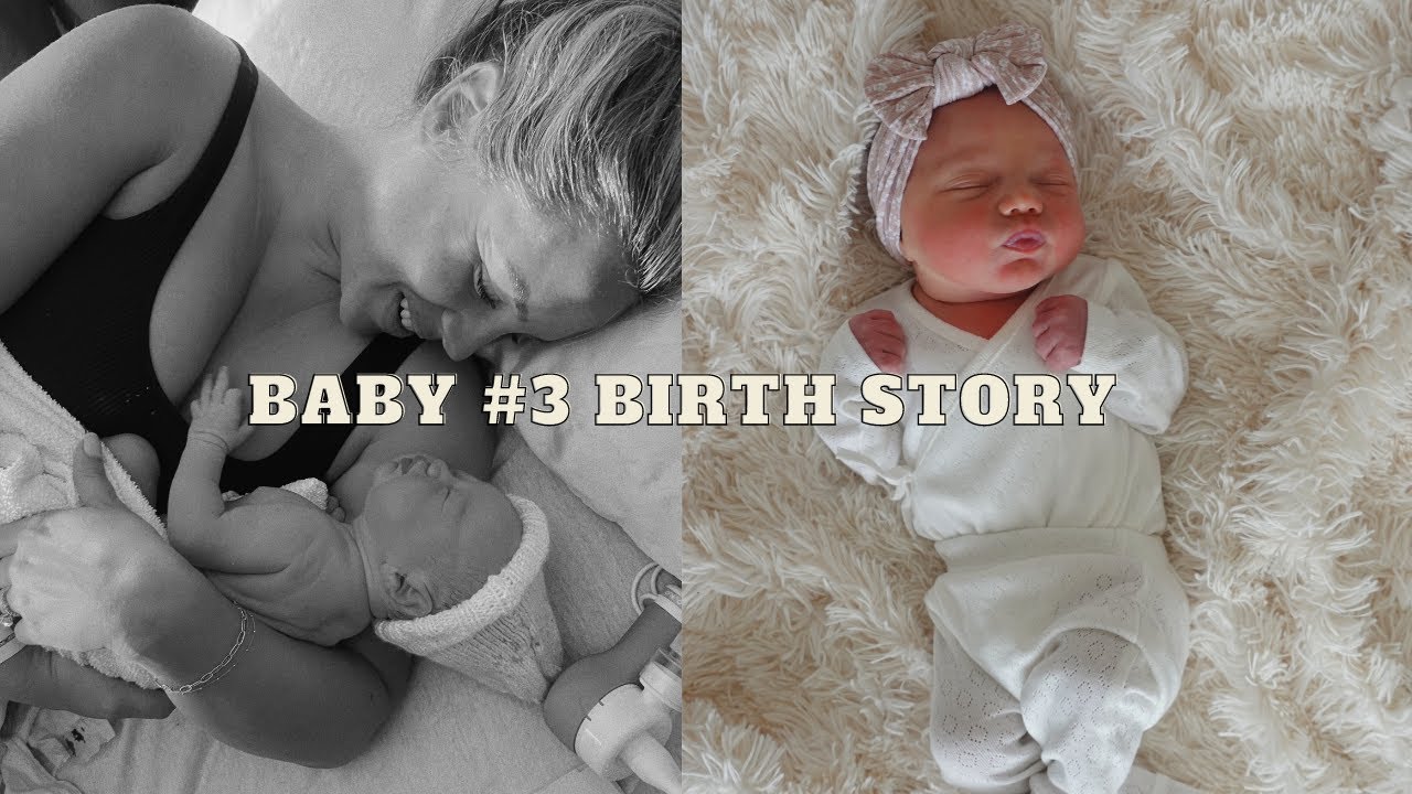 Baby #3 Birth Story | Natural Labor & Delivery (No Epidural) | Elanna Pecherle