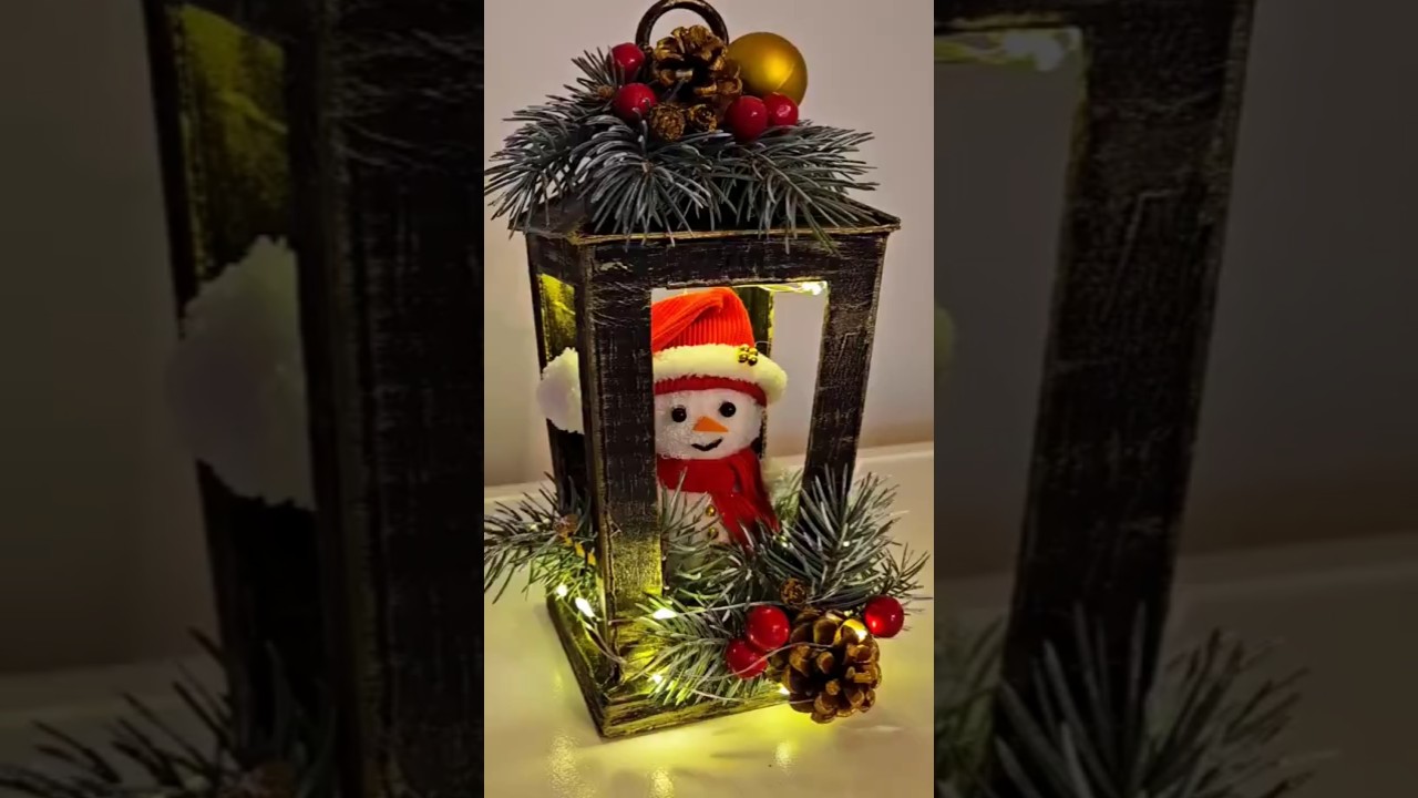 Cute winter decor!  #craftyliving #diy #handmade #homemadecreations #christmas
