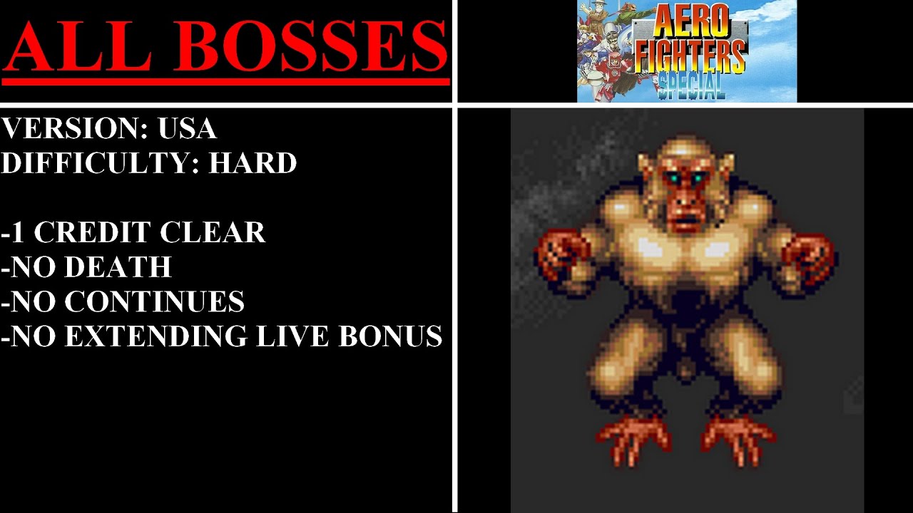 Aero Fighters Special [USA] (Arcade) - (All Bosses | Hard Difficulty)