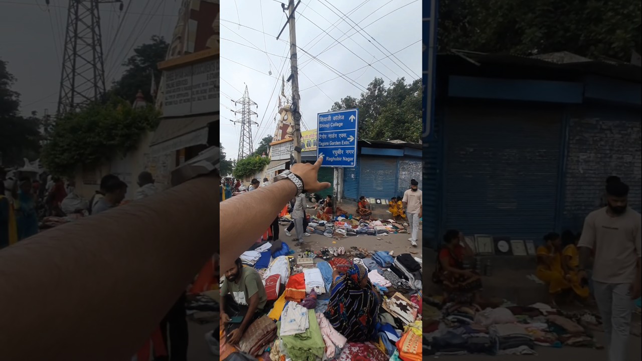 Nearest Metro Station Tagore Garden  #raghubirnagarpatrimarket #sundaychorbazar