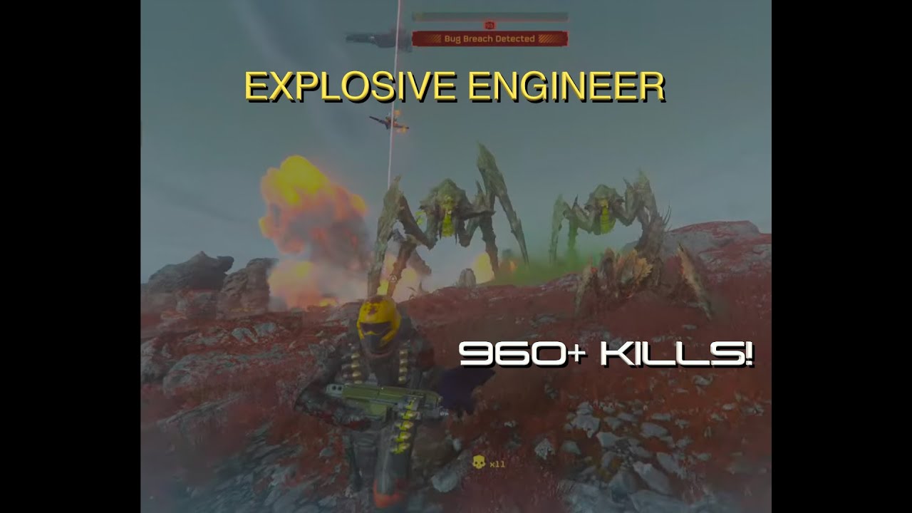 Helldivers 2 | ‘Explosive ENGINEER’ Loadout got me 960+ Kills Solo — Max Difficulty #gaming