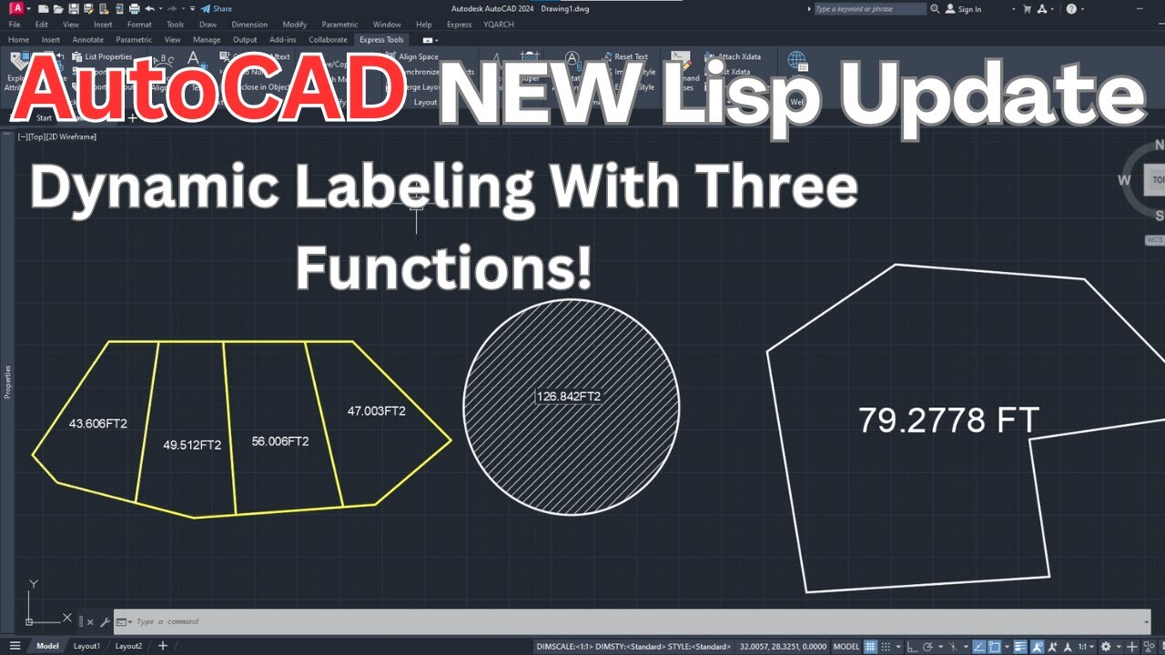 Master Dynamic Labeling in CAD with the Latest Lisp fAREA Update