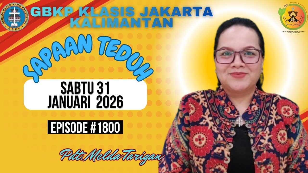 SAPAAN TEDUH KLASIS JAKARTA KALIMANTAN #1800                            SABTU 31 JANUARI 2026
