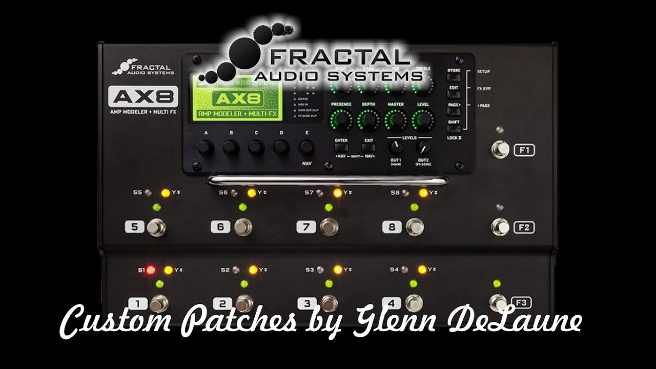 RUSH AX8 patch demo - by Glenn DeLaune