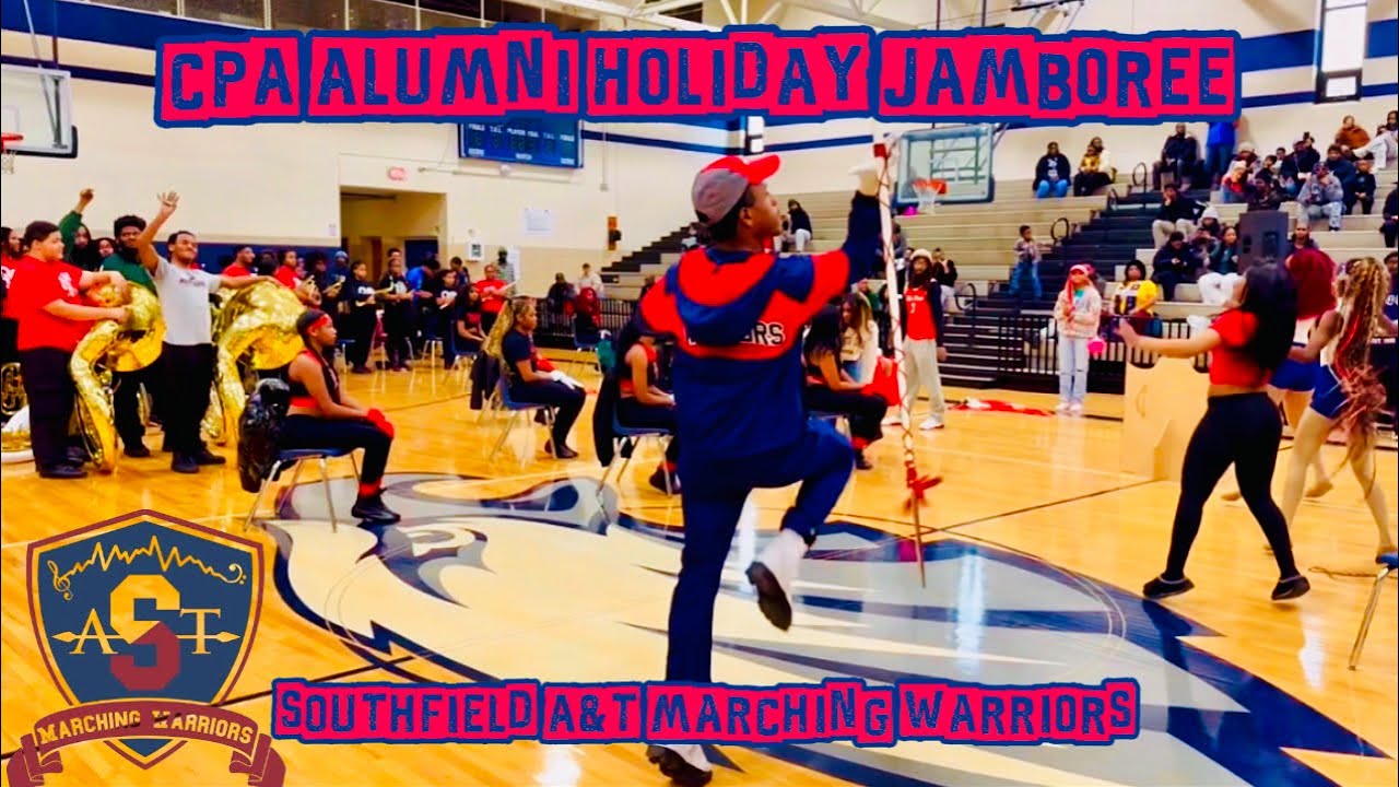 Southfield A&T marching warriors at the 2025 CPA holiday alumni jamboree 