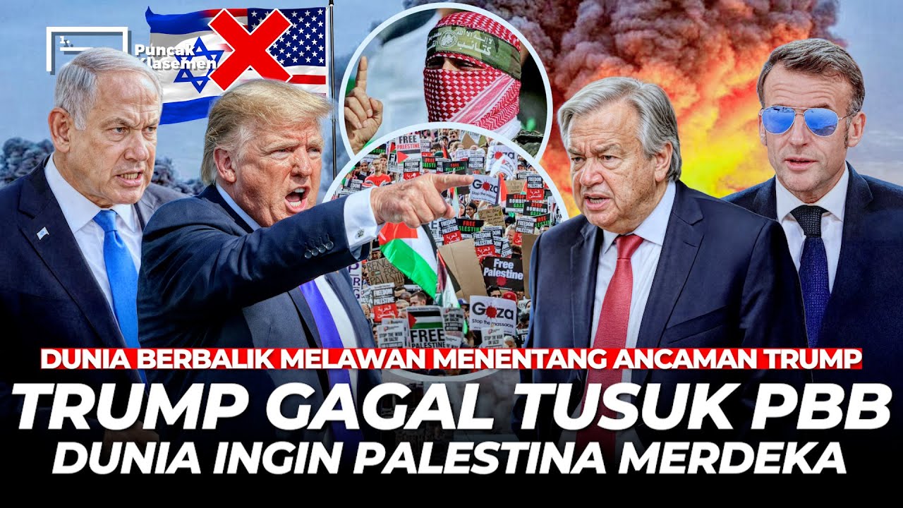 Trump Ditampar Kenyataan Dunia Sepakat “Jangan Sok Pahlawan Gaza Aman Tanpa AS”  Lindungi Palestina