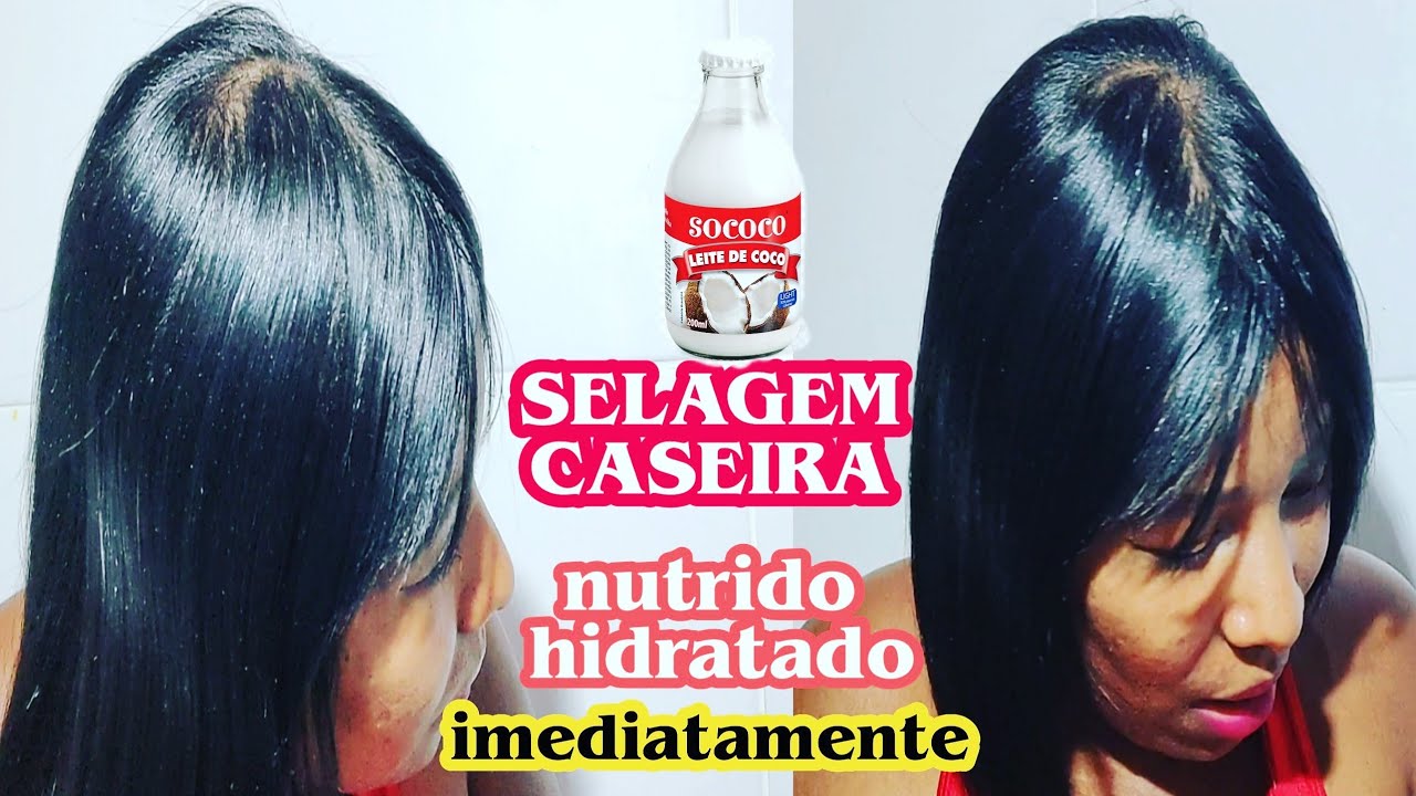 tenha CABELOS com as CUTÍCULAS SELADAS com muita HIDRATAÇÃO e SEDOSIDADE SELAGEM CASEIRA