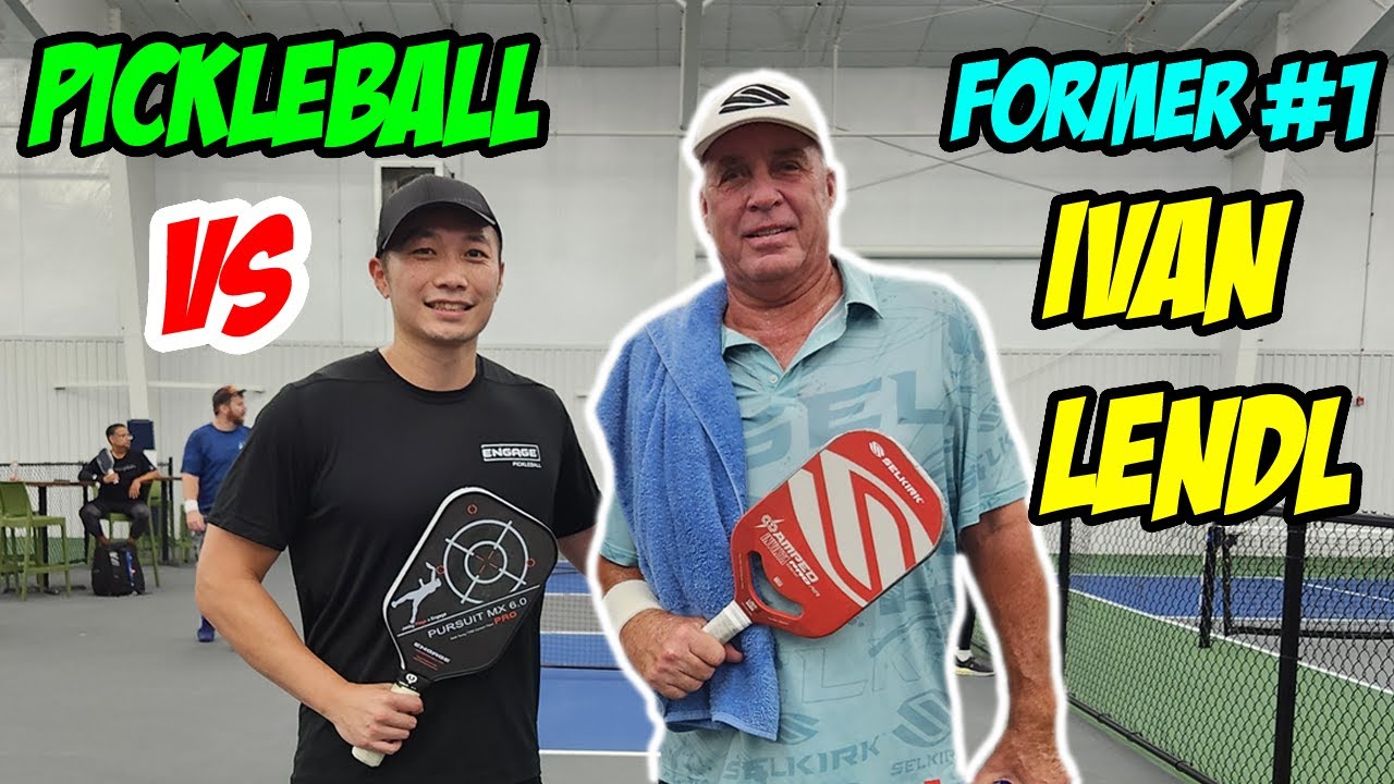 1v1 Pickleball vs Tennis LEGEND Ivan Lendl🏆 Rd3 Skinny Singles | KCM Summer Open | 8/9/24