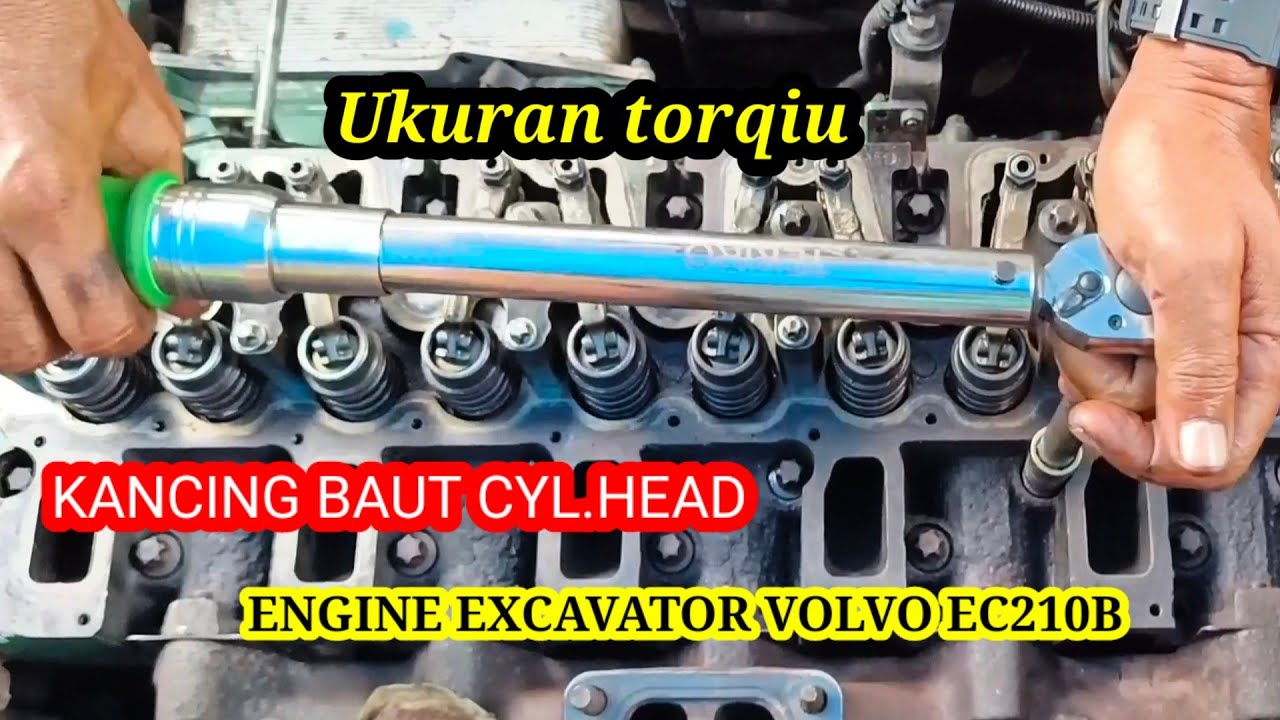 Ukuran  kancing Bolt cyl head Excavator volvo ec210b