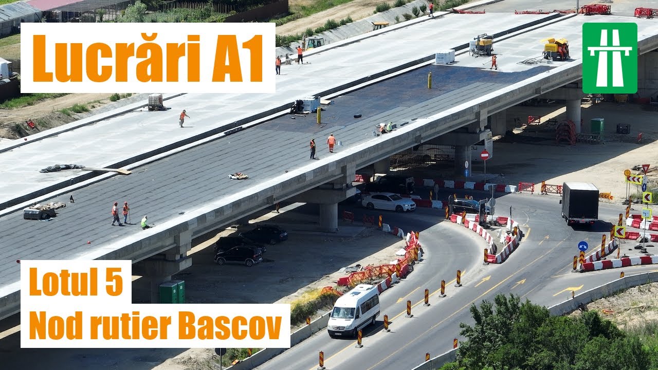 [15 IUN 2024] Lucrări A1 – Lotul 5, Nod rutier Bascov
