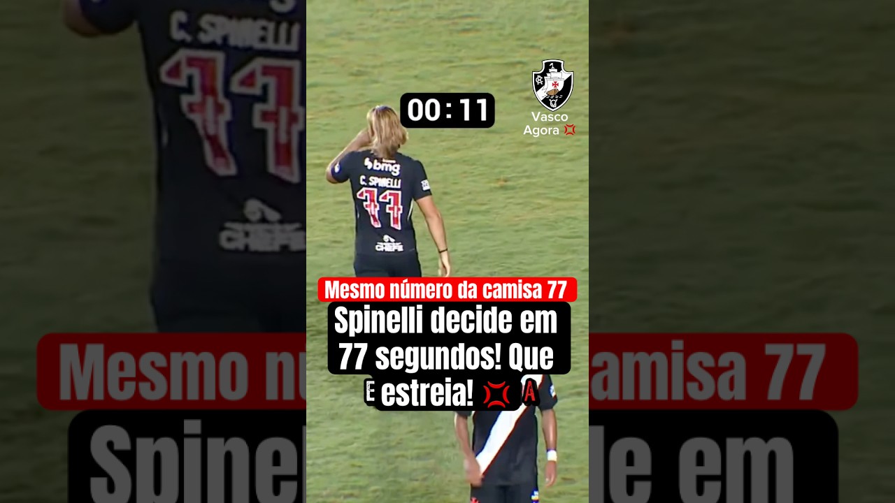 Spinelli decide em 77 segundos! Que estreia! 💢 #vasco #vascodagama #spinelli