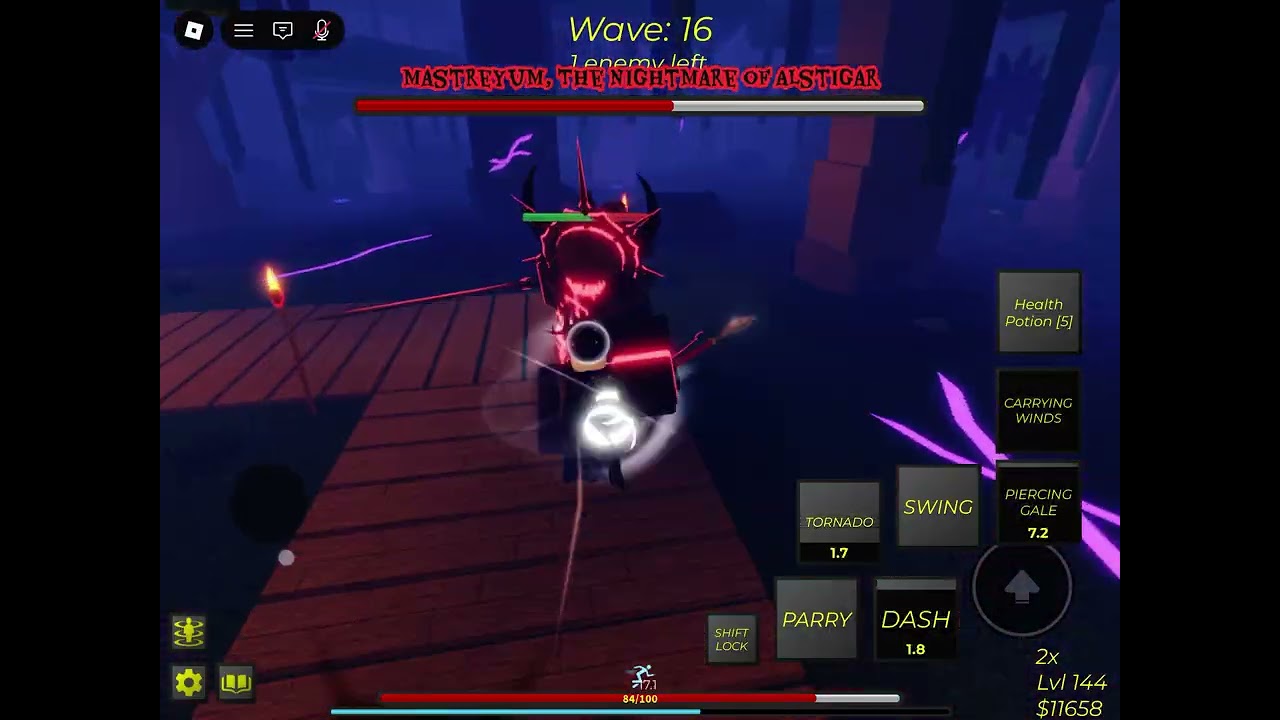 Tornado staff… (wave defence overdrive)