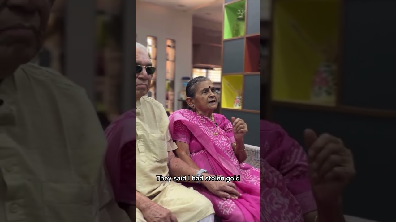 Woman Gets Married To A Blind Man: 80 Year Old Love Story | Gujarat | #love #couple #shorts