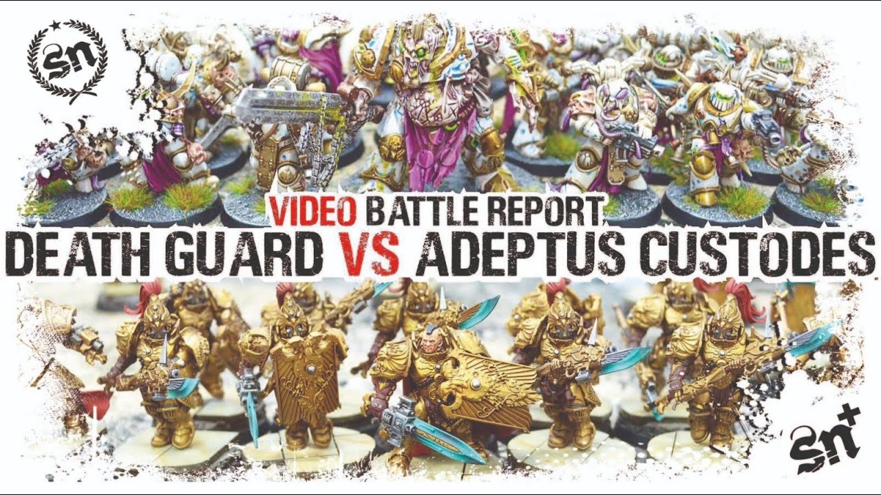 Warhammer 40k (Battle Report) - Death Guard vs Custodes