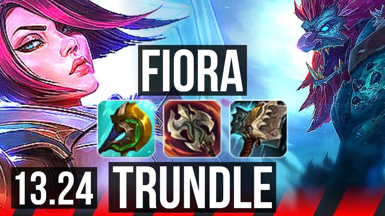 FIORA vs TRUNDLE (TOP) | 6/0/6, 1.0M mastery, Dominating | KR Master | 13.24