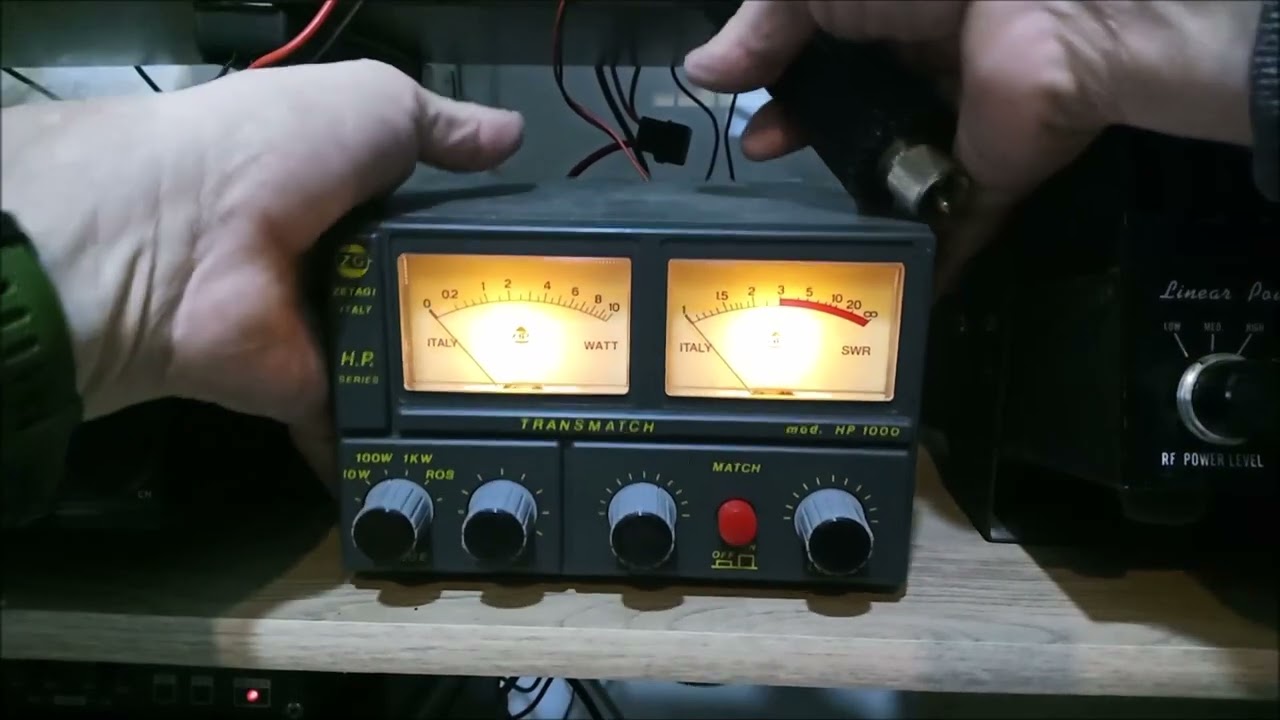 Test CIBI. la puissance du CRT 9900 avec charge fictive.