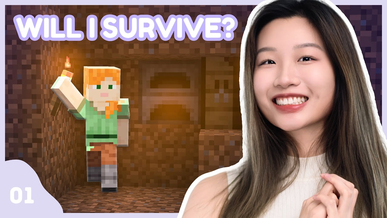 I Played Minecraft for the FIRST Time Ever!🫢 Survival Mode [My First Minecraft World Ep. 1]