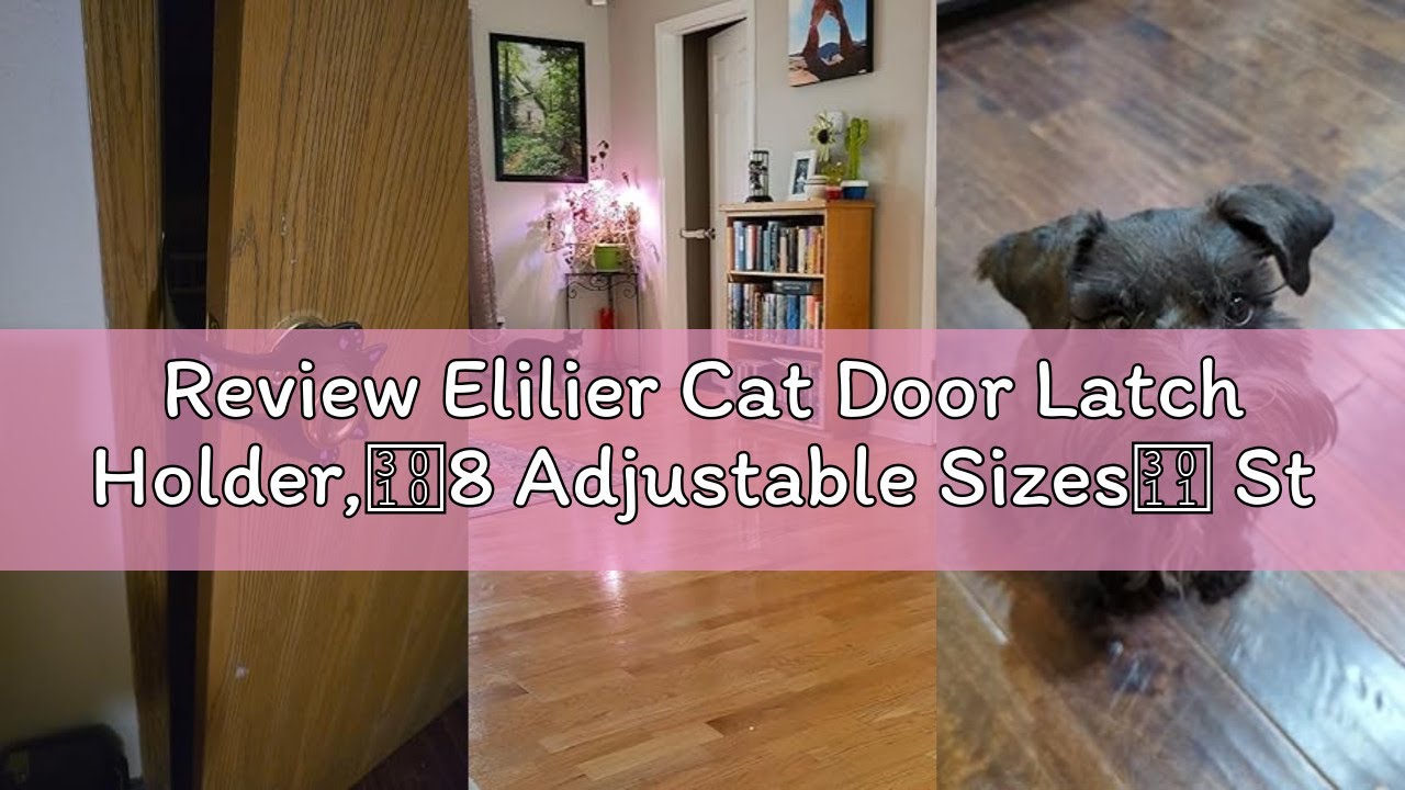 Review Elilier Cat Door Latch Holder,【8 Adjustable Sizes】 Stronger Flex Cat Door Stopper, Keep Door