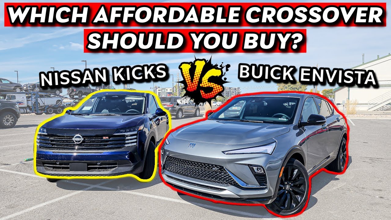 2025 NISSAN KICKS vs 2024 BUICK ENVISTA! Which AFFORDABLE crossover SHOULD you BUY and WHY??