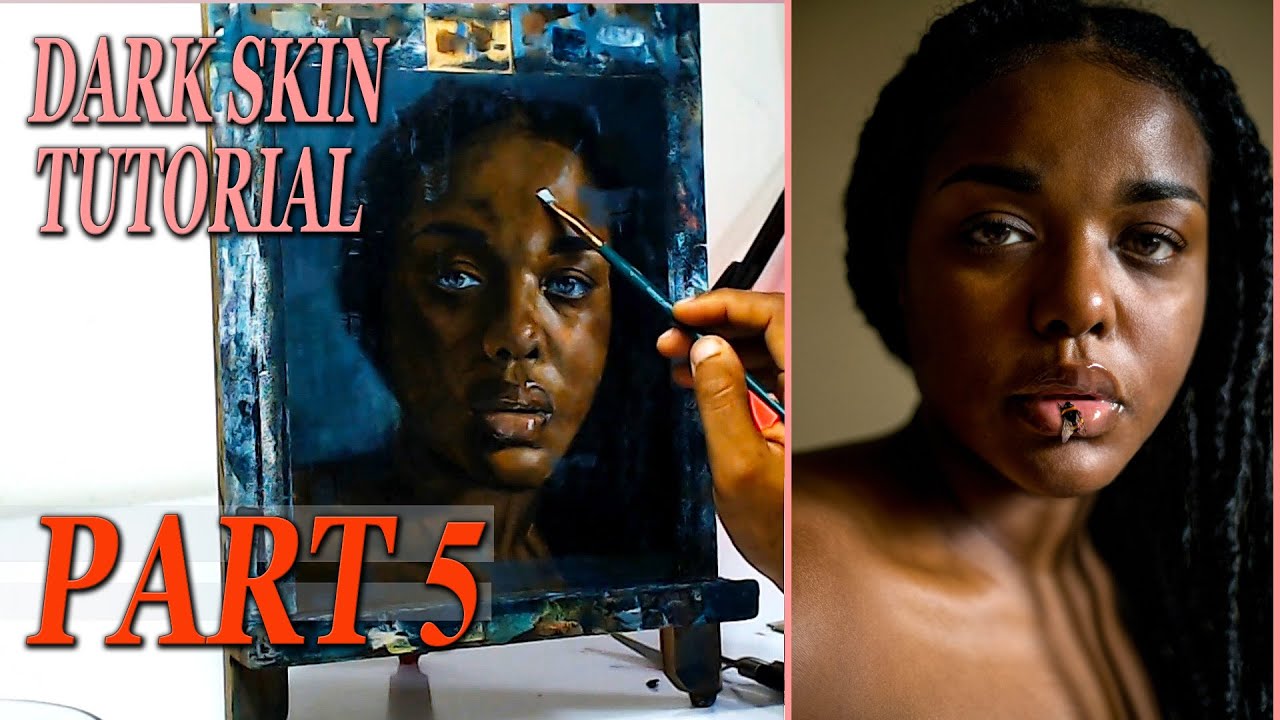 How to Paint Dark Skin Tones With Acrylic Paint.  (Part 5)