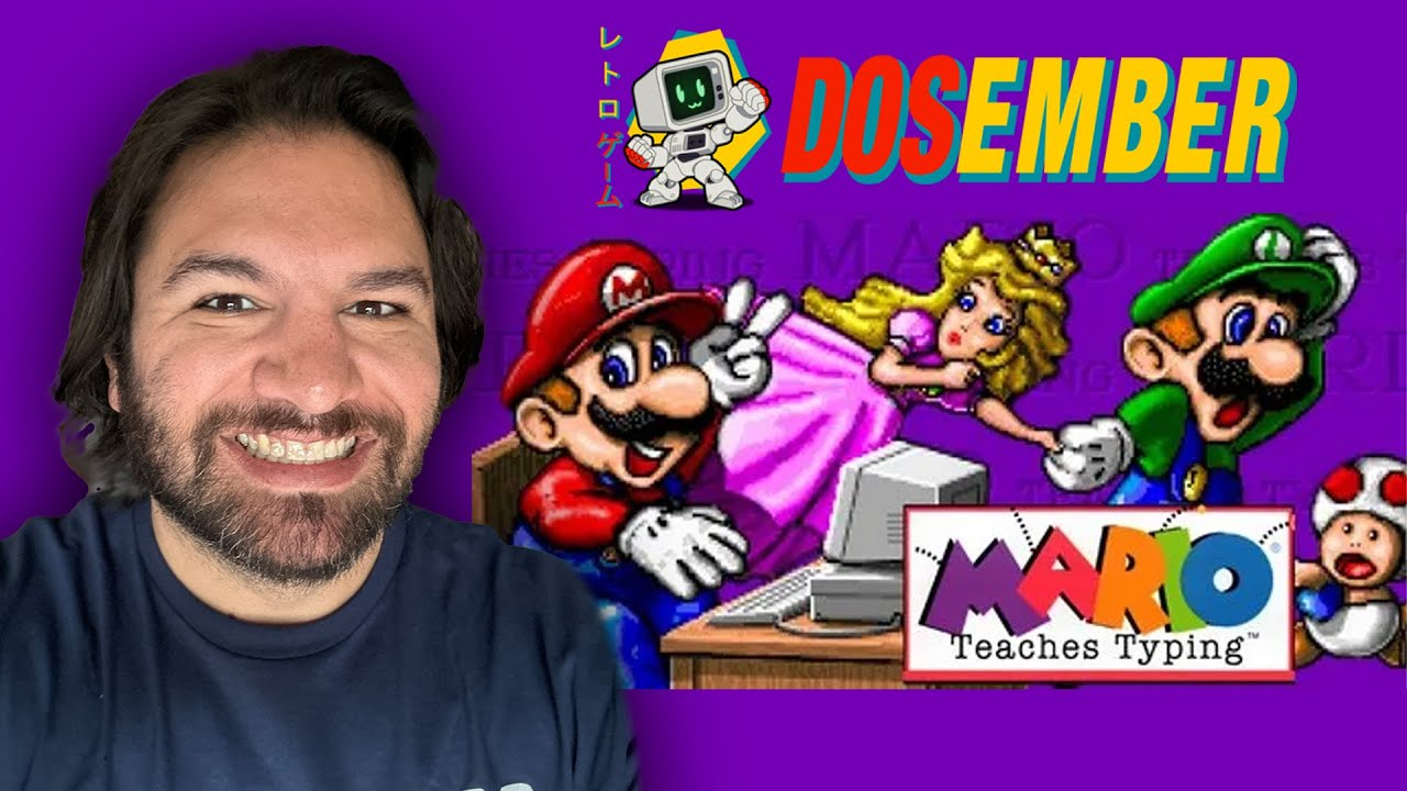 🔴 First Time Playing Mario Teaches Typing – DOSember 2025 Nostalgia!