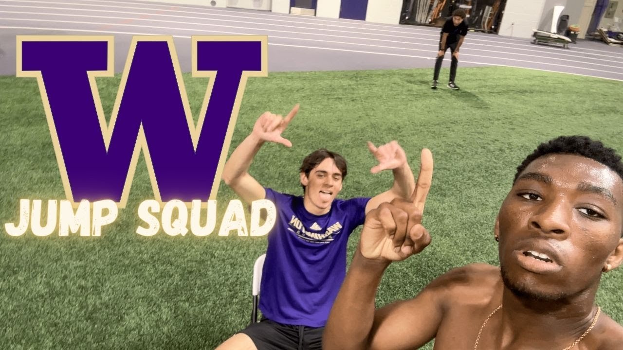 Practice With D1 Jumpers | Washington T&F | Kunle