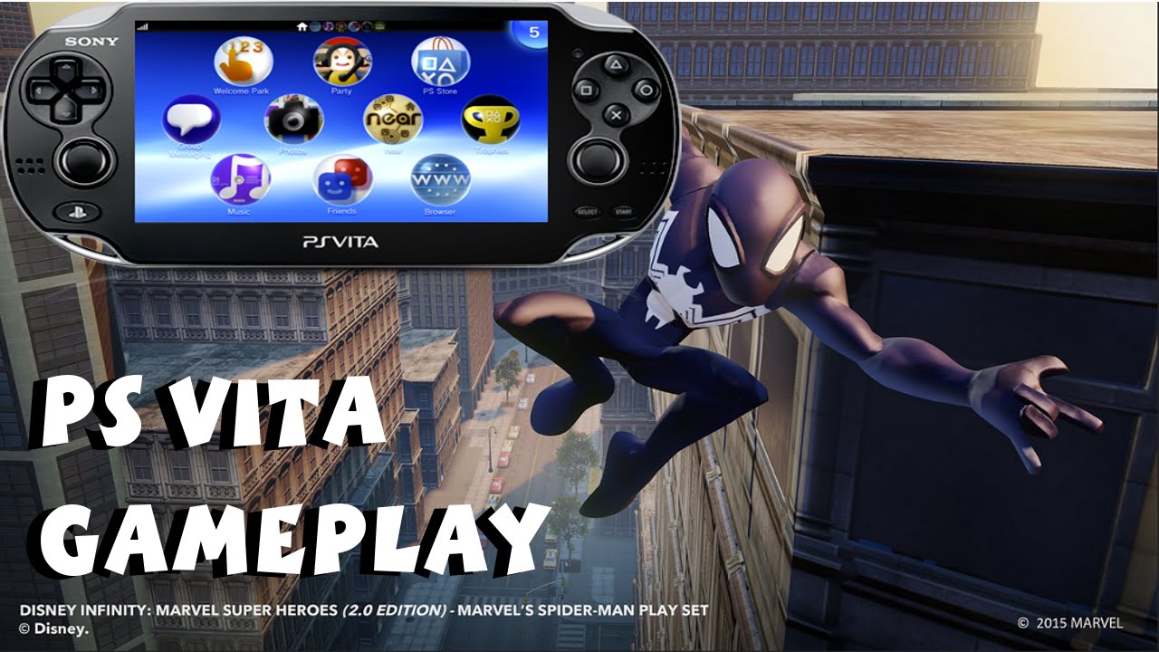 Disney Infinity 2.0 PS Vita Gameplay Spider-Man Playset
