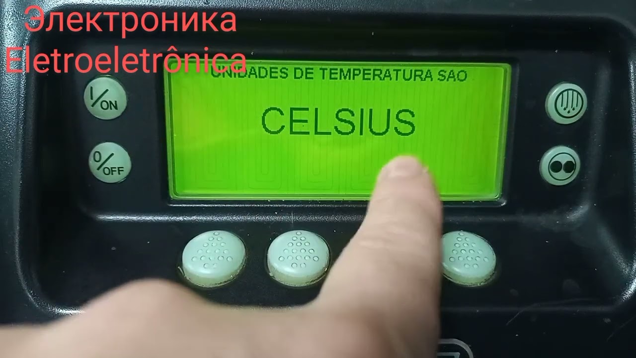 Thermo king: Configuração da temperatura Fahrenheit para Celsius